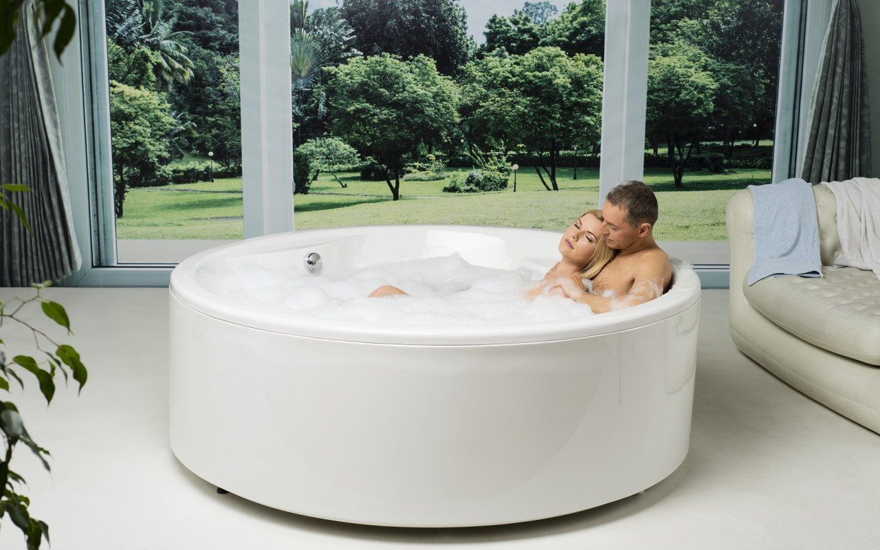 Aquatica Allegra Wht Freestanding Acrylic Bathtub