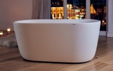 Lullaby Wht Small Freestanding Solid Surface Bathtub by Aquatica web 0038 1
