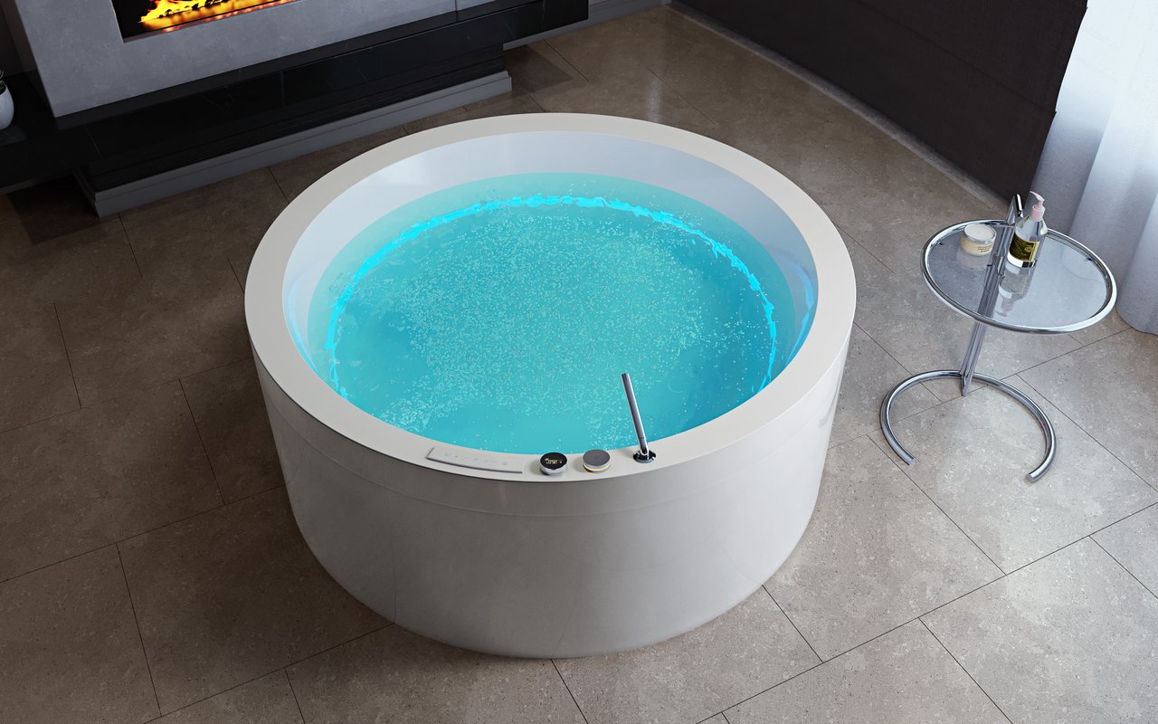 Aquatica Pamela-Wht HydroRelax Pro Jetted Bathtub (US version 110V/60Hz)