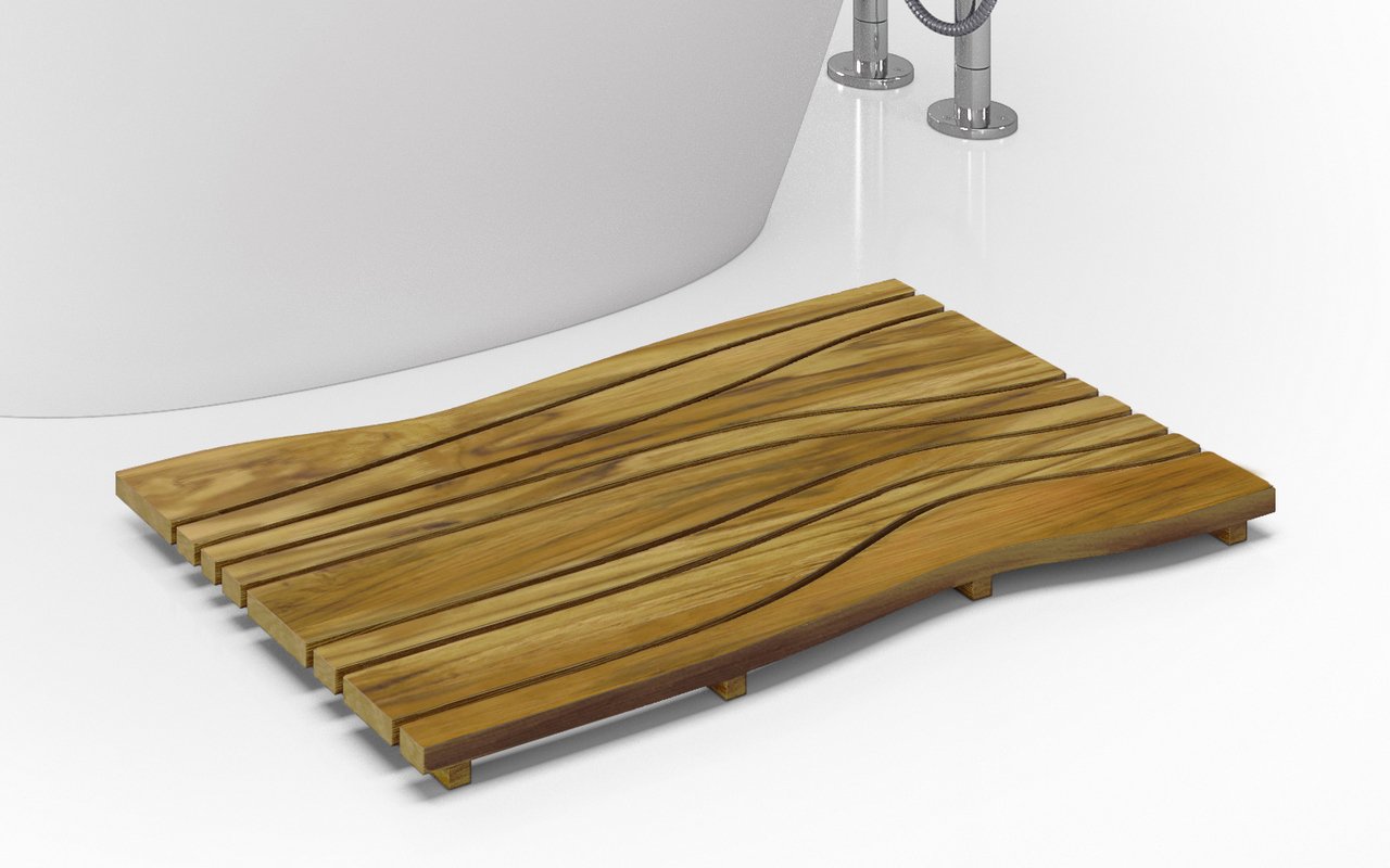 Aquatica onde waterproof teak wood floor mat 04 1 (web)