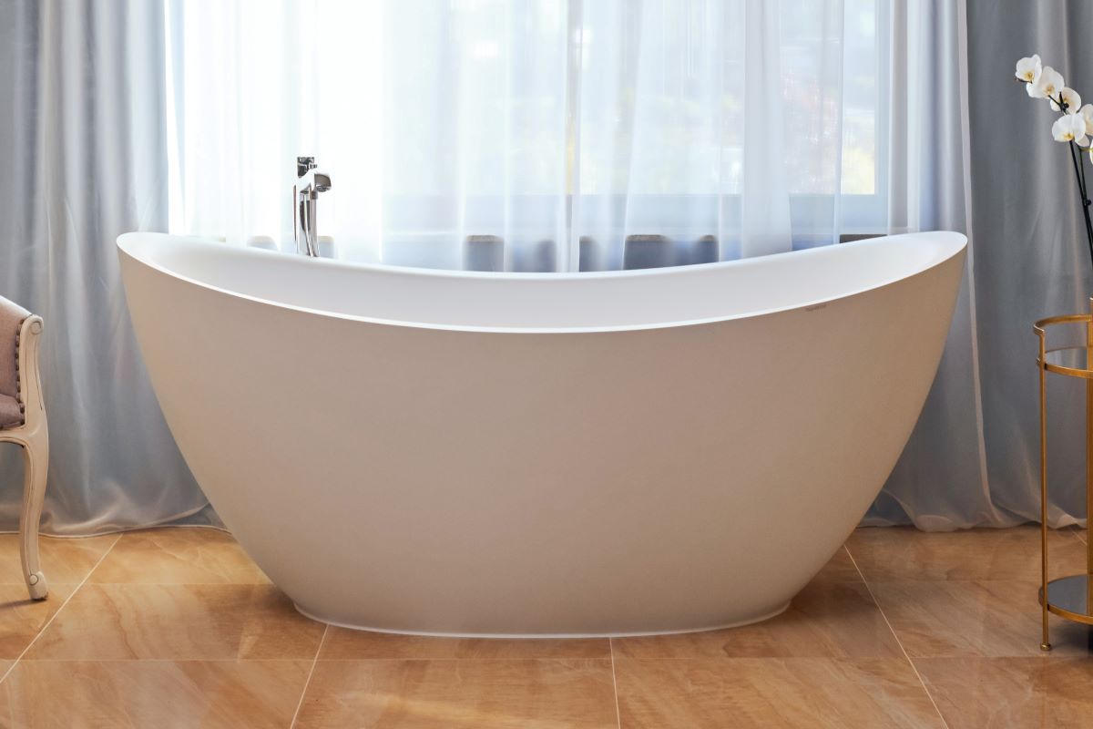 Aquatica Lillian White Freestanding Solid Surface Bathtub snippet web