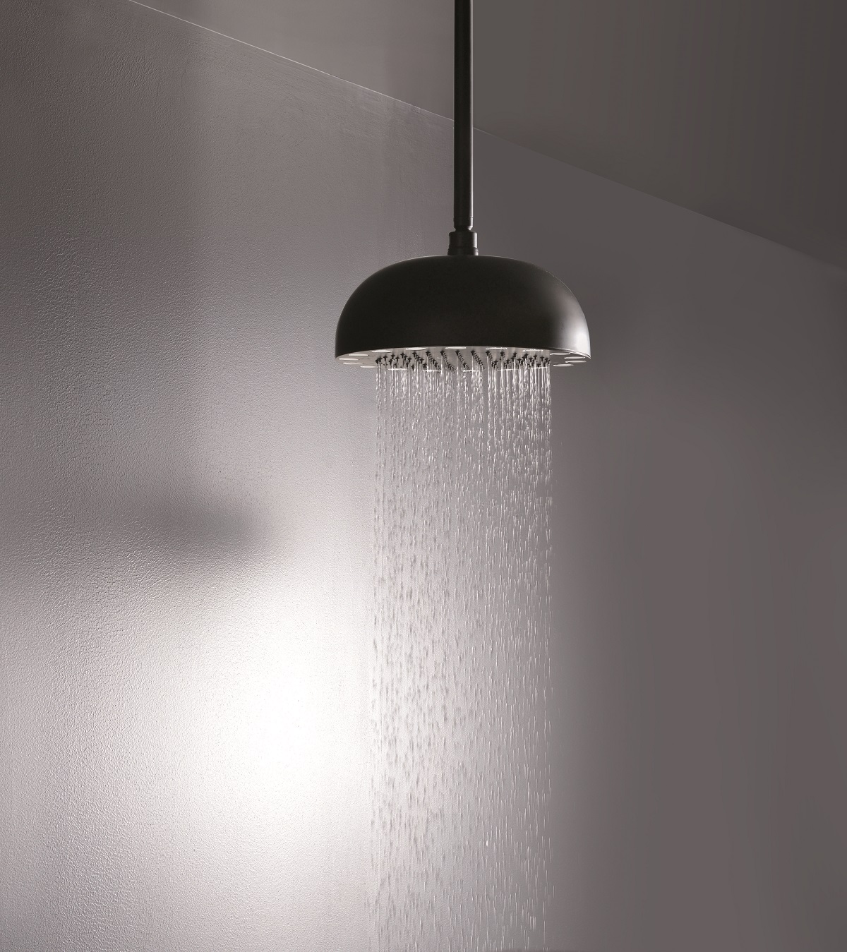 Dynamo Wcrd 300 Top Mounted Shower Head In Black Matte Dynamo Dynamic Led Round Shower Head Black Matte Web 2