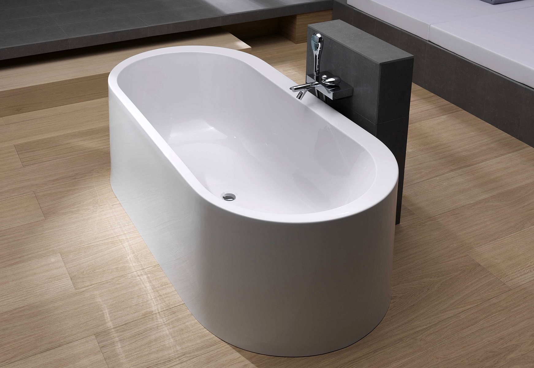 Aquatica Innovation Wht Freestanding Acrylic Bathtub The Strikingly Upscale Modern Design And Ovular Shape Of Innovation Freestanding Bathtub Is Courtesy World Famous Designer Ross Lovegrove