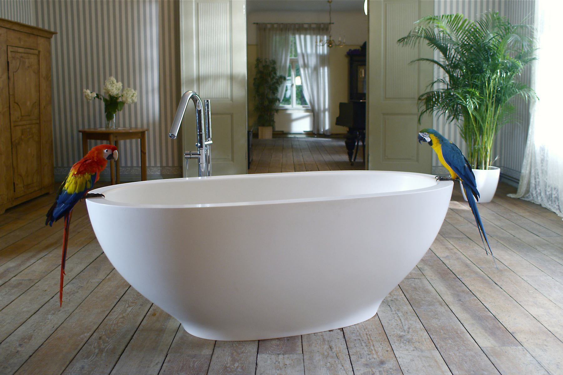 Aquatica Karolina™ Freestanding Solid Surface Bathtub Fine Matte