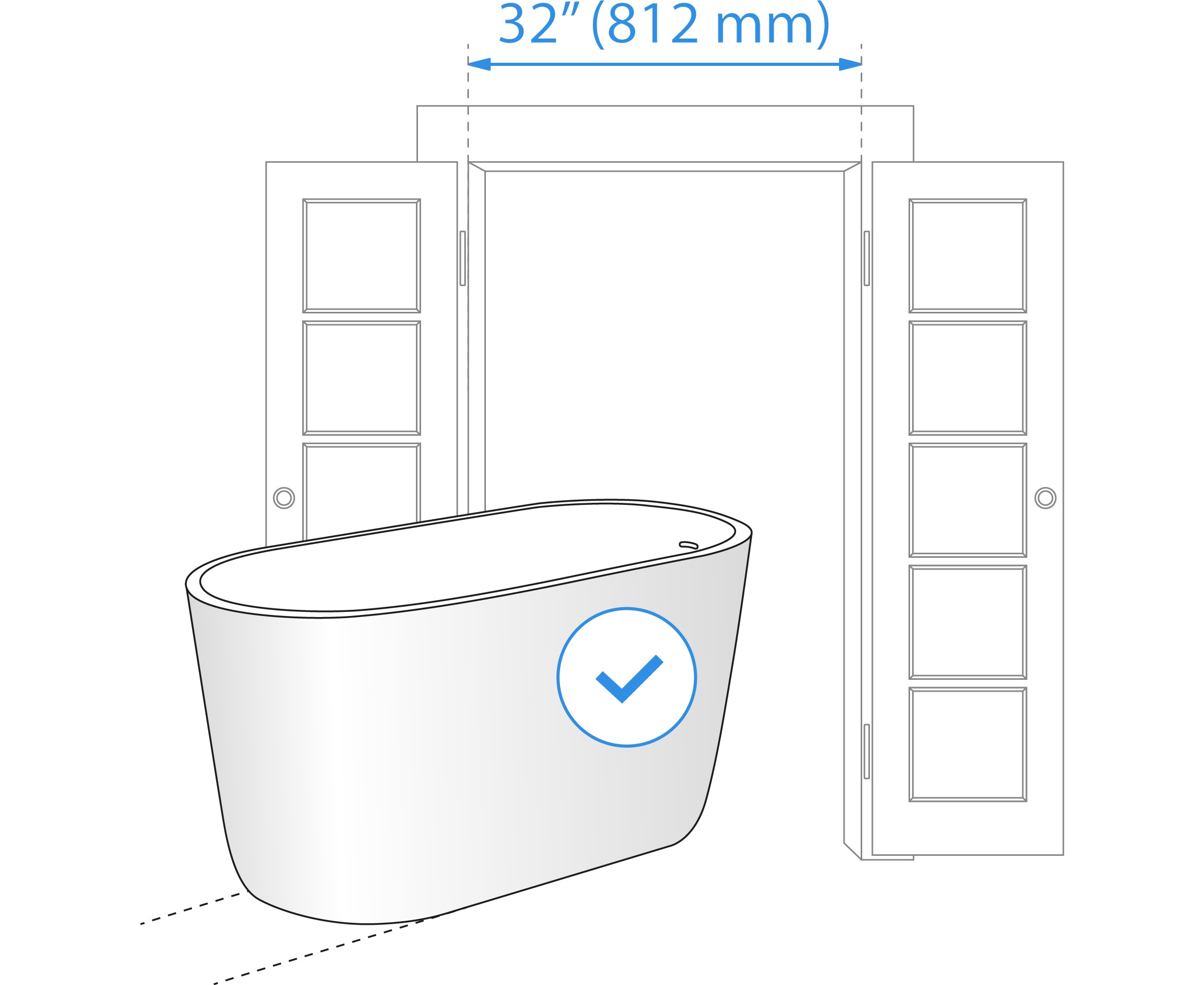 ᐈ 【Aquatica Tulip-Wht™ Freestanding Solid Surface Bathtub】 Buy