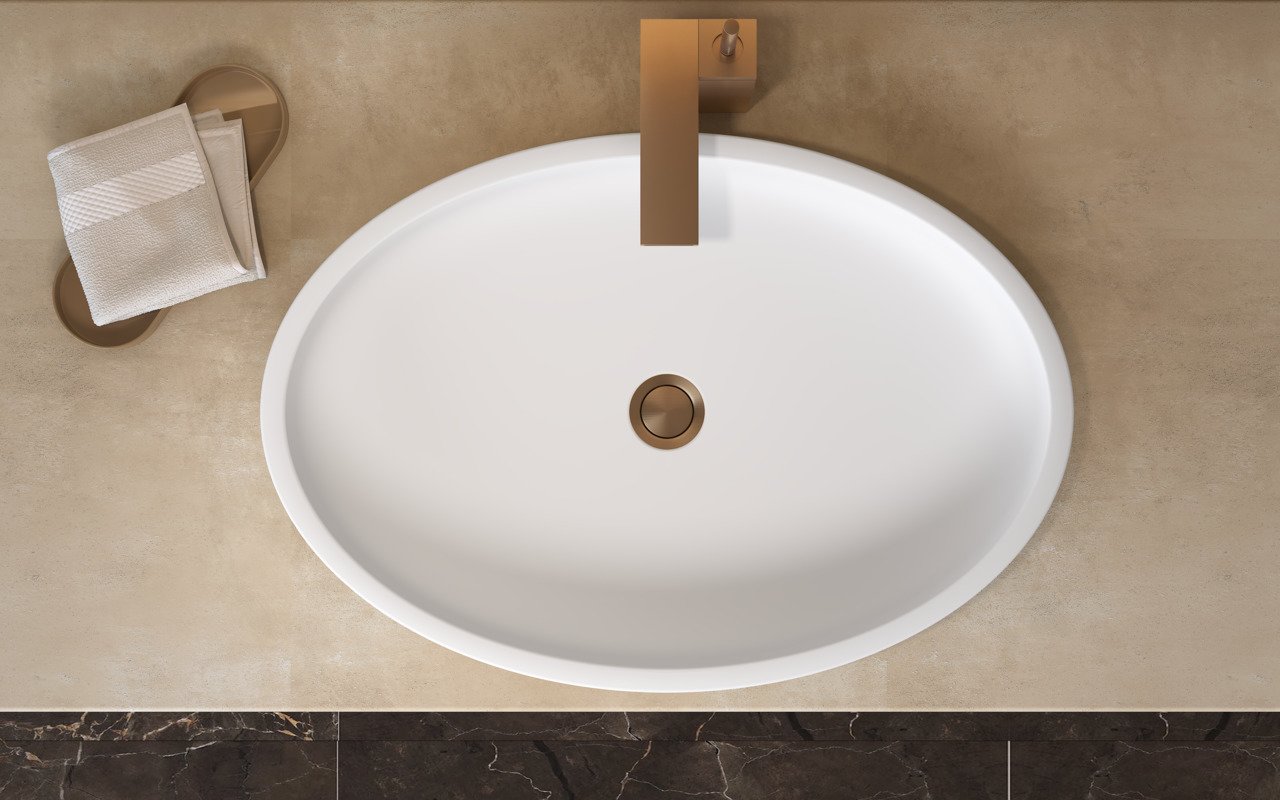 ᐈ 【Aquatica Solace-Wht Oval Stone Bathroom Vessel Sink】 Buy Online, Best  Prices