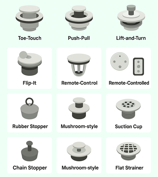 25 Types of Bathtub Drains: Choose the Right One