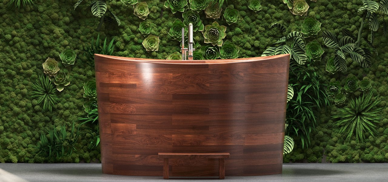 Aquatica True Ofuro Duo Wooden Freestanding Japanese Soaking Bathtub main (web) 600