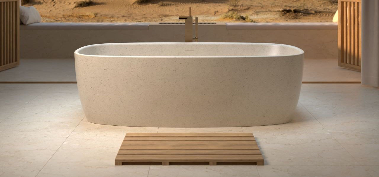 Aquatica Coletta Sandstone Freestanding Solid Surface Bathtub 01 600