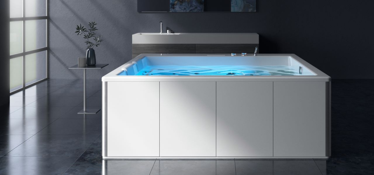 Aquatica Lacus Acrylic Freestanding DurateX Bathtub With White Maridur Composite Panels 05 600