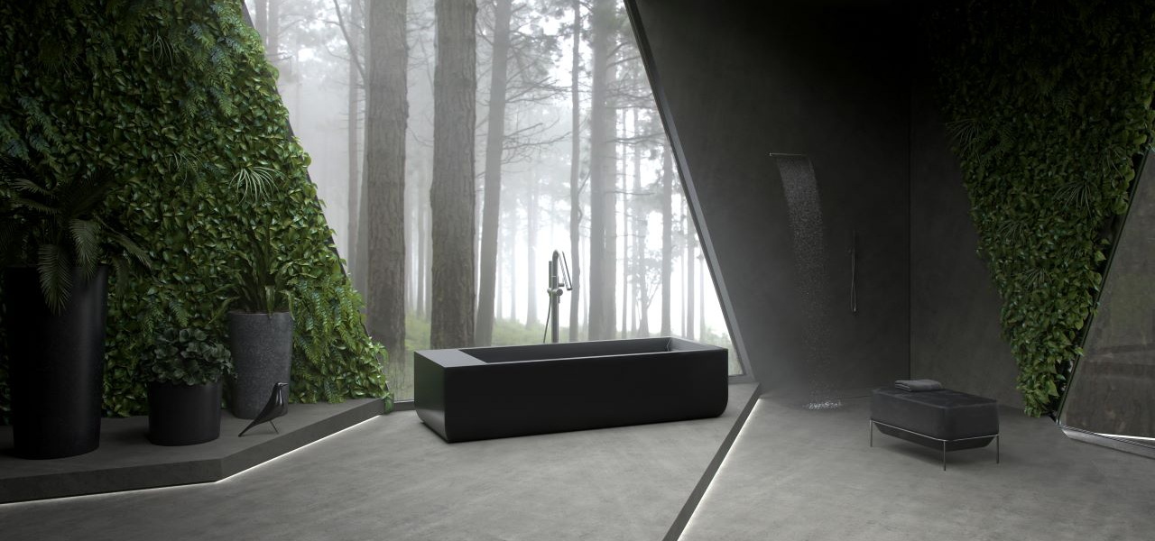 Aquatica Monolith Black Freestanding Solid Surface Bathtub02 600