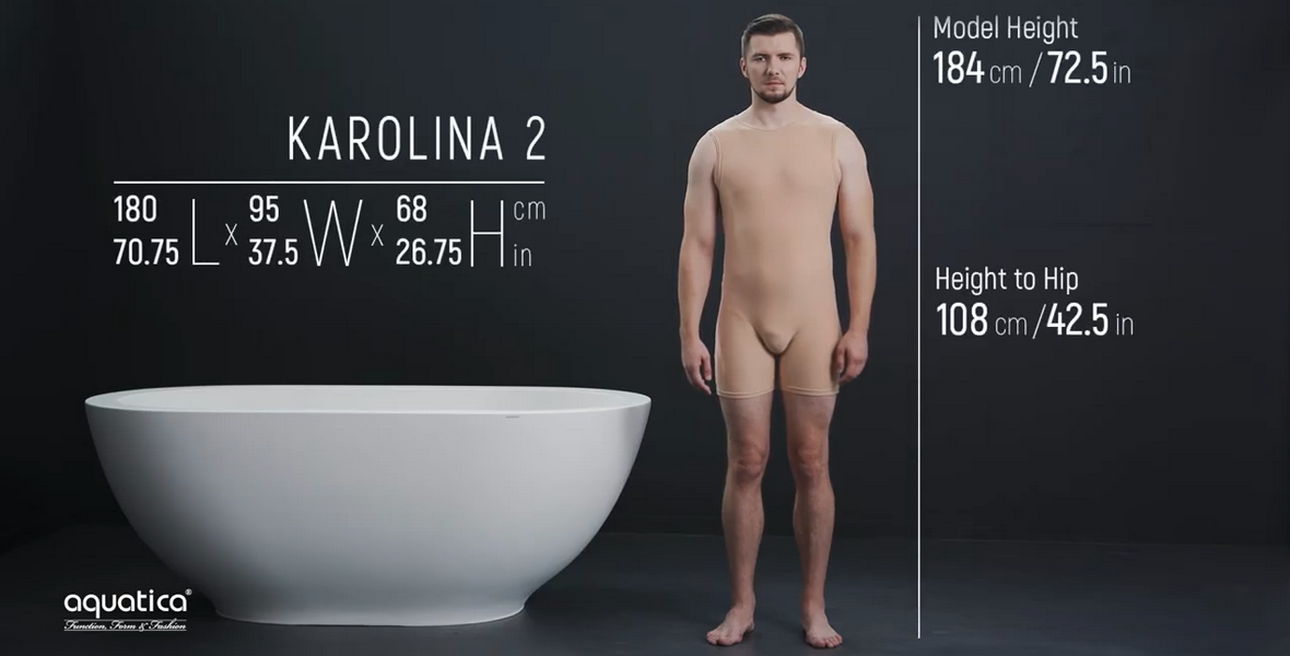 Karolina 2 bathtub high people parameters