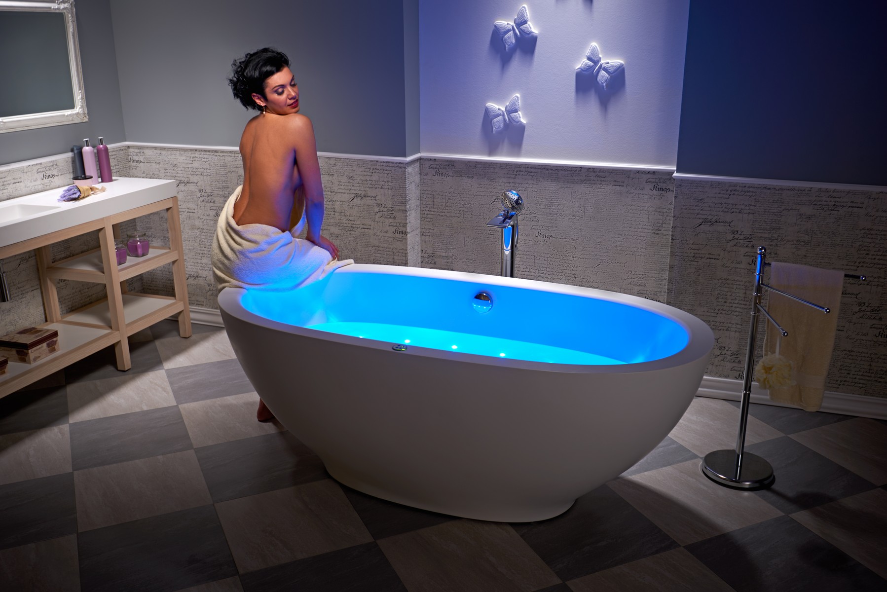 The Very First Freestanding Stone Jetted Bathtub