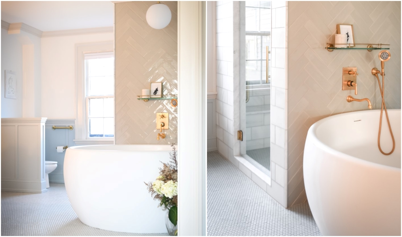 Aquatica Aura White Bathtub in the new bathroom design