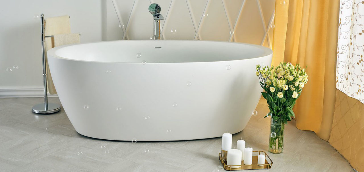 Sensuality wht freestanding oval solid surface bathtub by Aquatica 06 04 1615 44 01 600