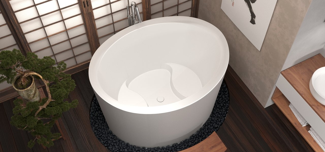 True Ofuro Duo Freestanding Stone Japanese Soaking Bathtub 05 (web)600