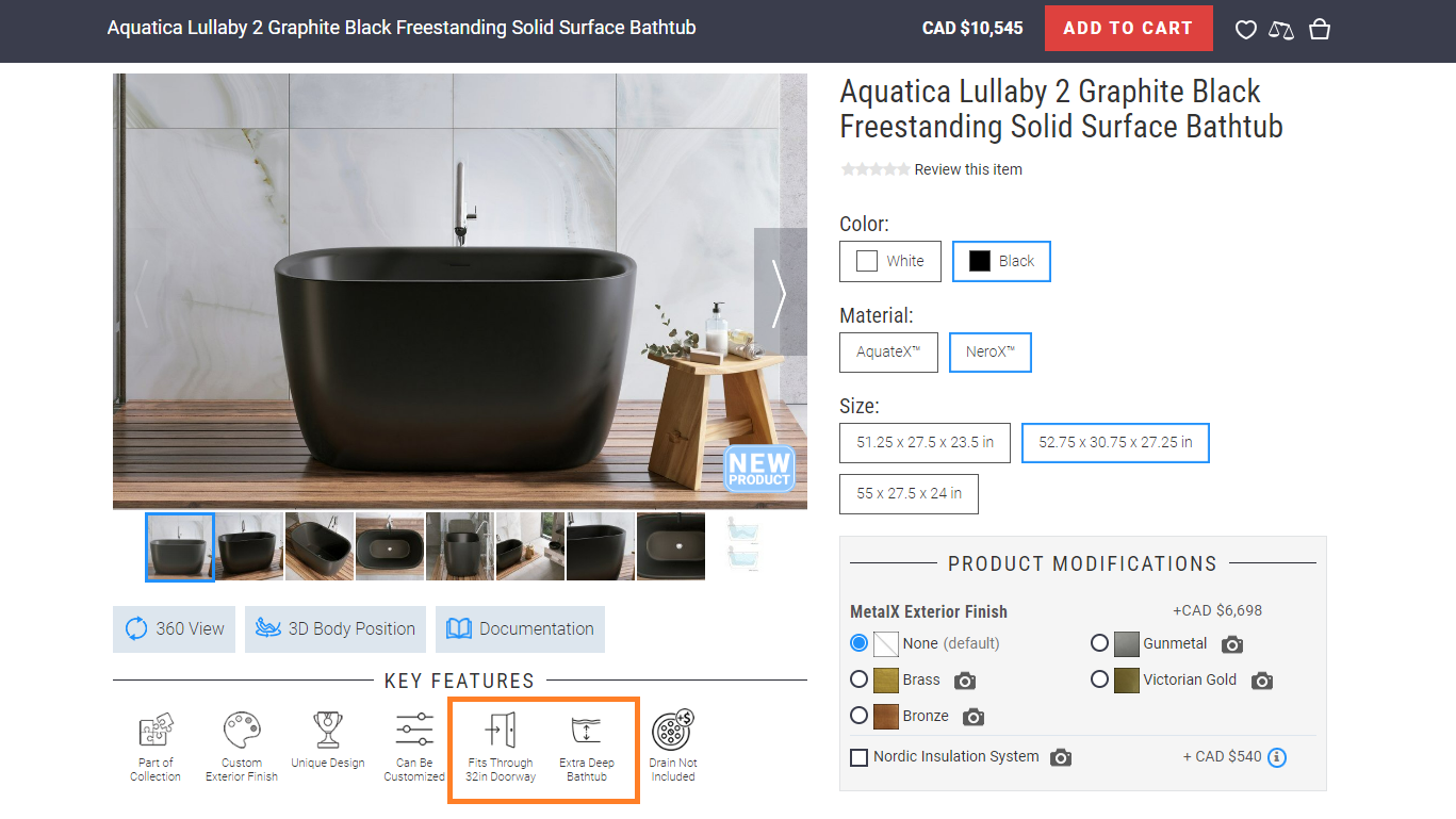 lullaby 2 black freestanding narrow stone bathtub